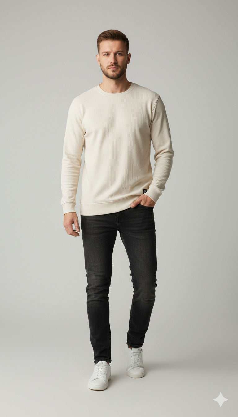 ESTIVANEL MENS LOOSE FIT| Cream